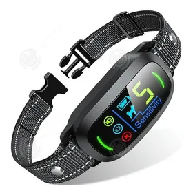 Comparer les prix de INN Anti-aboiement 63cm Taille unique Matériau ABS Double mode Chargement magnétique Identification intelligente collier anti