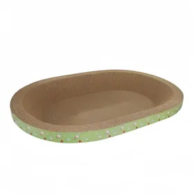 Comparer les prix de Griffoir pour chat 48x32x8cm grand nichoir pour chat griffer et se reposer 2-en-1 carton ondulé haute densité résistant à l’usure