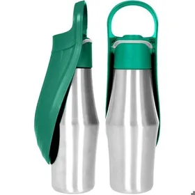 Comparer les prix de 750 ML Gourde pour Chien Promenade Gourde Chien Isotherme Bouteille deau pour Portable Acier Inoxydable 304 Bol deau De V VITDIPY