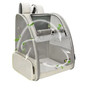 Comparer les prix de Sac à dos de transport pour petits chats et chiens conception ventilée la randonnée et les activités de plein air (beige)