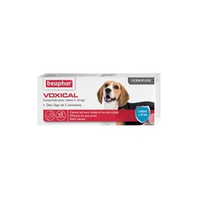 Meilleurs prix pour Beaphar Voxical vermifuge pour chiens de moins de 20kg 2 comprimés