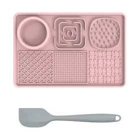 Meilleurs prix pour Tapis à lécher en silicone pour chiens et chats tapis à lécher pour gamelle lente (rose)