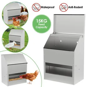 Meilleurs prix pour Mangeoire automatique - Cecaylie - 15kg - Fixation murale - Anti-nuisibles