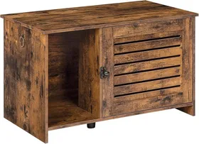 Meilleurs prix pour Maison De Toilette Pour Chats, Meuble Pour Litière Fermé, Meuble De Rangement Avec Portes À Persiennes, Toilette Privée Pour Chat