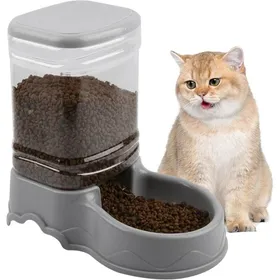 Comparer les prix de Distributeur croquettes chat 35L – gamelle détachable facile à nettoyer Label