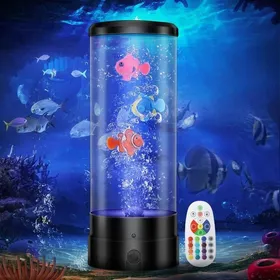 Comparer les prix de Lampe à bulle lumineuse avec PoissonLED Aquarium avec Télécommande17 Couleurs 4 ModesLumière RGB dambiance 17 couleur AQUARIUM