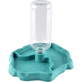 Comparer les prix de Distributeur eau/nourriture reptile 2-en-1 anti-débordement plastique pour tortue/gecko bleu