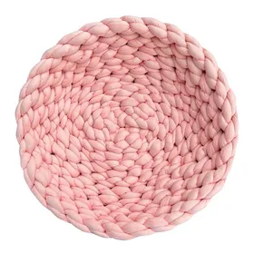 Comparer les prix de Aumüller Panier pour chats en tricot grossier – Nid douillet pour chats Rose
