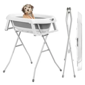 Comparer les prix de Baignoire pour Chiens ou chats - Baignoire pour - Animaux - Curfair - Pliable - Gris M2