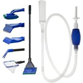Meilleurs prix pour Kit de nettoyage daquarium 5 en 1 et nettoyeur de gravier pour aquarium - Pompe à siphon manuelle p ACCESSOIRES FABRICATION MAISON