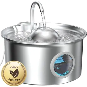 Comparer les prix de Fontaine a Eau Chat Inox: Fontaine à Eau pour Chat 26L Fontaines Chats Acier Inoxydable Automatique Distributeur Fontaine chat