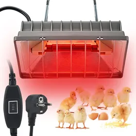 Meilleurs prix pour 300W Lampe Chauffante Double Mode pour Poulailler - Chauffage Securite avec Fil 6.56 ft pour Volailles Canards