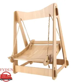 Comparer les prix de FYDUN Hamac balançoire pour animaux de compagnie Hamac pour animaux de compagnie lit dété confortable planche animalerie hamac