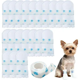 Comparer les prix de Chaussettes jetables pour chiens - ZGEER - Lot de 20 - Imperméables - Anti-léchage - Pour pattes blessées