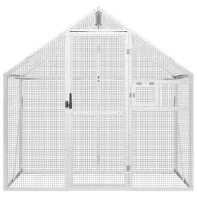 Meilleurs prix pour Volière pour Canaries Perroquet MVS - Volière argenté 179x100x185 cm - aluminium - shop43739423