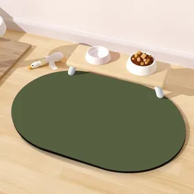 Comparer les prix de Tapis absorbant gamelle chien antidérapant 40*60cmcm anti-renversement eau/nourriture