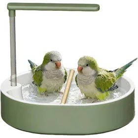 Comparer les prix de Bain de volière Universel pour Oiseaux : Fontaine de Douche Automatique pour perruches Grand Bain pour Perroquet