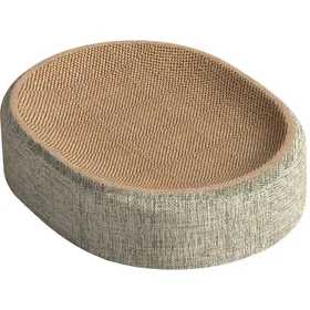Meilleurs prix pour Griffoir Chat Sisal Confortable Boîte Gratter Chats Ovale Grattoir Chat Nid Forme Bol Canapé Lit Jouer Dormir Protège Meubles