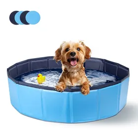 Meilleurs prix pour Nobleza - Piscine pour Chien, Rigide Bassin Chien, Baignoire Pliable pour Petit et Grande Chien, Chat, 80*20cm Bleu