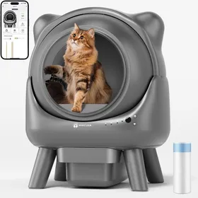 Comparer les prix de Bac à litière Automatique pour Chat-AMICURA X1-60L,Contrôle des Odeurs 15 Jours,Nettoyage Facile,avec APP