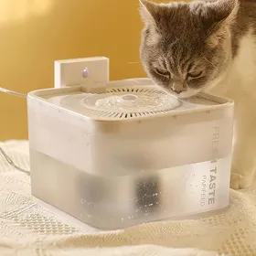 Meilleurs prix pour Fontaine Eau pour Chat Chien Sans Fil-BYONDSELF-25L Silencieux Distributeur Eau Chat avec 5 FiltresDetecteur de FONTAINE A EAU