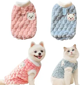 Meilleurs prix pour 2 Pièces Petit Pull Chien Manteau Chihuahua en Peluche Chaud en Hiver Pull pour Chien Chaton KIT VETEMENT -