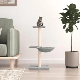 Meilleurs prix pour Petit prix Arbre à chat - Planche à Gratter - avec griffoirs en sisal gris clair 72 cm(272269）