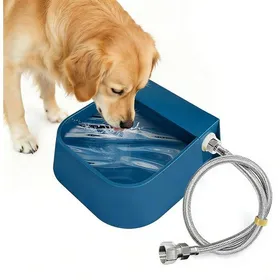 Comparer les prix de Enjoying Distributeur eau pour Chien avec Tuyau eau en Métal de 1.5 mBol eau de Remplissage Automatique avec à