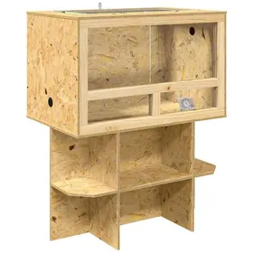Meilleurs prix pour Vidaxl Terrarium Marron 80 X 50 X 100 Cm Osb