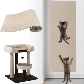Comparer les prix de Grattoir Chat Autocollant Pour Mur Et Coin - Griffoir Tapis Protège-Meubles Et Canapés (78.7 * 15.7 Pouce)