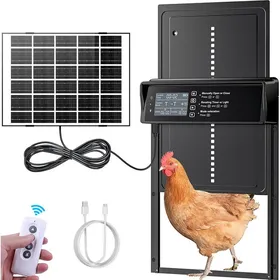 Meilleurs prix pour XJYDNCG Porte Automatique Solaire Affichage LED Capteur de Lumière Télécommande Commande de Minuterie