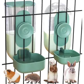 Comparer les prix de Distributeur automatique suspendu deau et de nourriture pour animaux ensemble mangeoire et abreuvoir à gravité