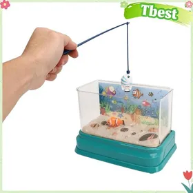 Comparer les prix de Tbest Mini aquarium pour enfants Mini Aquarium pour les Enfants Attraper du Poisson avec une Tige Magnétique de la jeux