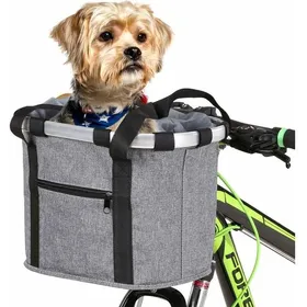 Comparer les prix de Panier de Vlo Pliant Petit Sac de Transport pour Chien de Chat Panier de Guidon Panier de Vlo Pliable pour Animaux 7 Couleurs PZCC