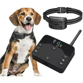 Comparer les prix de Enowelir Clôture Électrique Sans Fil 2 en 1 pour Chien avec Collier de Dressage Réglable et Récepteur Rechargeable Étanche