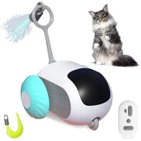 Meilleurs prix pour Jouet électrique intelligent télécommandé pour chat - Jouets interactifs pour chat dintérieur - Jouet amusant pour chat - Bleu