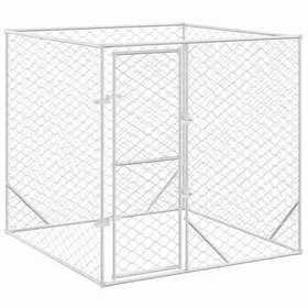 Meilleurs prix pour @FRENCH Cage/Enclos/Parc niche polyvalente - TOP VENTES - Chenil dextérieur pour chiens /chiot - Grande entrée - argenté 2x2x2 m