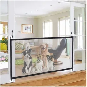 Comparer les prix de Barrière de sécurité pour animaux - Virex® - 180x72 cm - Portable - Extensible - Pliable