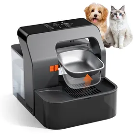 Meilleurs prix pour Fontaine à Eau pour Chat sans Fil avec Plateau tournant programmableréservoir 32 LAbreuvoir avec Batterie 2200 mAhsans BPA
