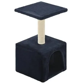Comparer les prix de CLOUD Meuble relax à chat - élégant Design - Arbre à chat avec griffoir en sisal 55 cm Bleu foncé CHYNEW5914272
