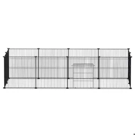 Meilleurs prix pour Cecaylie Enclos extérieur Parc noir Enclos extérieur DIY Parc pour chiots 12pcs 35x35cm CHENIL