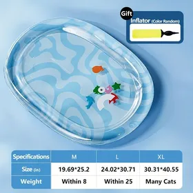 Meilleurs prix pour refroidissement pour animaux compagnie pour chats et chiens - Refroidissement dété gelée Ondulation Leau Bleue M bleu CORBEILLE