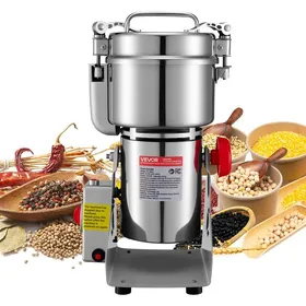 Comparer les prix de Moulin à Grain Électrique Capacité 800 g-VEVOR-Broyeur à Épices 2100 W Haute Vitesse Moulin à Farine en Inox Type Pivotant