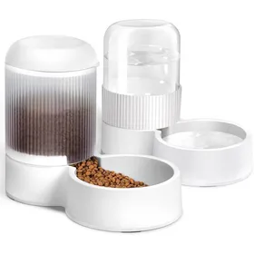 Comparer les prix de Distributeur automatique de croquettes pour chat à gravité dune capacité de 21 L sans BPA en plastique de qualité alimentaire