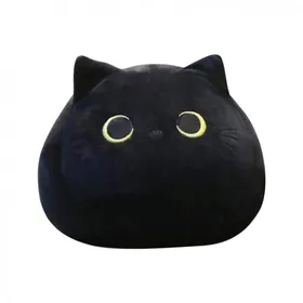 Comparer les prix de Jouet en peluche chat noir de 9,8 pouces, oreiller en peluche doux pour chat, oreiller en peluche pour chat, oreiller en peluche