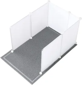 Meilleurs prix pour Plus Grand Enceinte De Bac À Litière Pour Chat Maison De Toilette Pour Chat- Protection Anti-Éclaboussures - 68 X 50 Cm - Grand Ta