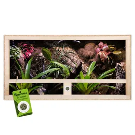 Meilleurs prix pour Repiterra® Terrarium 100x60x50cm en bois pour reptiles et amphibiens avec aérations latérales