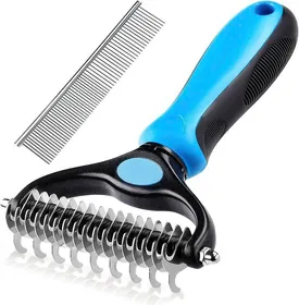 Meilleurs prix pour Brosse pour Chat à Poil Long - Brosses anti Sous Poils pour Animaux, Peigne Poil Chien et Professionnel Râteaux de Toilettage