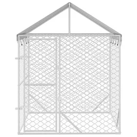 Meilleurs prix pour Chenil dextérieur - VENTE-FLASH - pour chiens - VENTE-FLASH - avec toit argenté 2x2x25 m - Pour rongeurs @36074389