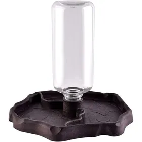 Comparer les prix de Fontaine à eau automatique 2 en 1 anti-éclaboussures pour tortue lézard reptile – noir